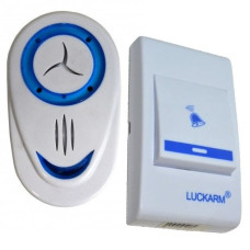 Бездротовий дверний дзвінок Luckarm 8853 з 15 мелодіями та світловою індикацією до 150 м