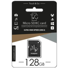Картка пам'яті Micro SD 128Gb T&G Class 10 (UHS-3) для зберігання даних