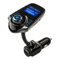 FM трансмітер T10 Bluetooth з екраном 1.44 дюйма та зарядним пристроєм US/ Автомобільний FM-модулятор
