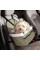 Автомобільна сумка-переноска для тварин Pet Booster, до 7 кг, з ременем безпеки, 33×20×26 см, беже