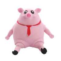 Іграшка-квіш-антистрес Свинка Pink Pig 20 см/гумова іграшка для дітей і дорослих