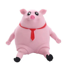 Іграшка-квіш-антистрес Свинка Pink Pig 20 см/гумова іграшка для дітей і дорослих