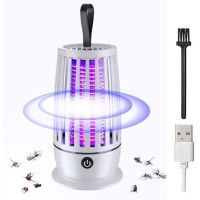 Лампа-знижувач комах з USB-зарядкою й акумулятором 4000 мА·год — захист від комарів і мух