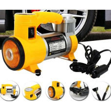 Автомобільний компресор Air Compressor 12V/220V з цифровим манометром і живленням від прикурювача