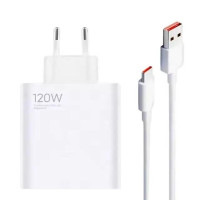 Мережевий зарядний пристрій 120W з USB Type-A, швидке заряджання QC 3.0, кабель у комплекті