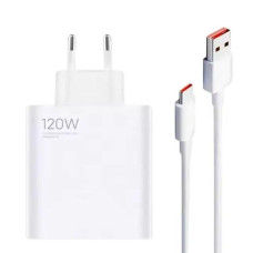 Мережевий зарядний пристрій 120W з USB Type-A, швидке заряджання QC 3.0, кабель у комплекті