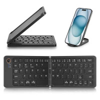 Клавіатура бездротова B023, розкладна, 67 клавіш, (Eng/Pyc), 2.4G, 280x92mm, Black, Box