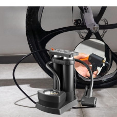 Ніжний насос Air Pump AND 521-2414 S98-2409-Y двоциліндровий з манометром, до 160 PSI, універсальний для авто