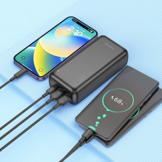 Power Bank BOROFONE BJ38B 30000mAh повербанк зі швидким заряджанням, 2 USB-порти, потужне мобільне зарядне пристрій