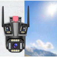 Вулична WiFi IP-камера HW-SM1-20S 12 Мп із 3 незалежними об'єктивами та PTZ