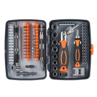 Набір викруток із тріскачкою Torx RATCHET 68 в 1 в кейсі гнучкий подовжувач, біти, головки, храповий механізм