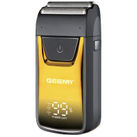 Електробритва Geemy GM-9012 акумуляторна шейвер із дисплеєм, для сухого гоління, сіткова система