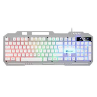 Ігрова клавіатура K-25 дротова, мембранна, з RGB-підсвіткою, USB, мультимедійні клавіші
