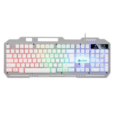 Ігрова клавіатура K-25 дротова, мембранна, з RGB-підсвіткою, USB, мультимедійні клавіші