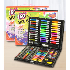 Художній набір для малювання Art Set 150 предметів у чорній валізці, для дітей і підлітків