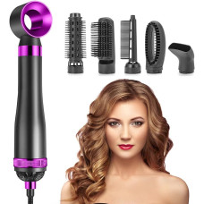 Фен-щітка 6 в 1 HA61 HAIRE DRYER з насадками, функцією іонізації та захистом від перегрівання, 1300 Вт