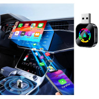 Бездротовий адаптер CarPlay/Android Auto для авто з USB Type-C, автоматичне під'єднання, Plug&Play