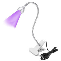 LED-лампа для сушіння гель-лаку HA-141 5 Вт з USB-портом і прищіпкою ультрафіолетова