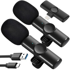 Петличний мікрофон K11 Wireless Lavalier з адаптером Lightning чорний