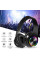 Bluetooth навушники B39 з RGB-підсвіткою і мікрофоном гарнітура чорно-біла