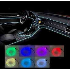 RGB підсвітка салону авто 5 метрів гнучкий неоновий неон із 7 кольорами USB