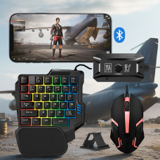 Bluetooth ігровий комплект для ПК і смартфонів X1 M1 клавіатура та миша чорна