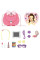 Дитячий косметичний набір Kids Pretend Toy Bag з дзеркалом і сумочкою рожевий