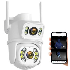 Вулична WiFi відеокамера з поворотом і датчиком руху 12 Мп SD 39 4G