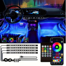 Салонні RGB світлодіодні стрічки з 16 млн кольорів і керуванням через застосунок APP