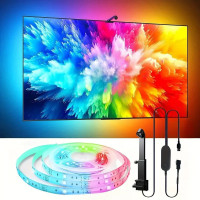 Розумна LED-підсвітка для телевізора RGBIC 4.2 м, смарт-підсвітка TV, світлодіодна стрічка для ТВ із синхронізацією екрана