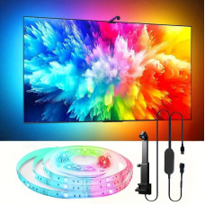 Розумна LED-підсвітка для телевізора RGBIC 4.2 м, смарт-підсвітка TV, світлодіодна стрічка для ТВ із синхронізацією екрана
