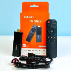 Смарт ТВ приставка Android TV Stick R3 4K Ultra Android 14, медіаплеєр TV HDMI 2GB 16GB WiFi 6