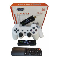 Ігрова приставка Game Stick X3 Plus 8K, ретро консоль 3D Game Stick HDMI з бездротовим джойстиком і пультом