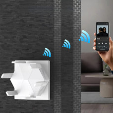 Wi-Fi підсилювач сигналу WR56T, репітер з 6 антенами, до 300 Мбіт/сек, LAN порт білий