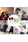 Портативна Bluetooth колонка караоке K18 з мікрофонами з RGB-підсвіткою, колонка speaker з FM USB TF AUX 2 мікрофони