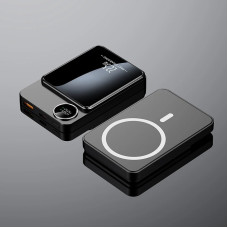 Повербанк PowerBank Q9 5000 mAh, бездротовий power bank з дисплеєм, зовнішній акумулятор зі швидким заряджанням Type-C