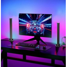 Лампа-торшер KBB-3A LED RGB 2 шт, настільний вертикальний торшер, підлогова LED лампа з пультом, RGB торшер для кімнати