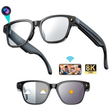 Смарт-окуляри фотохромні L801 з камерою 8MP, Wi-Fi, AI перекладачем та голосовим керуванням, AI окуляри з відео