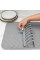 Сушарка для посуду з килимком Dish Drain Rack підставка для тарілок і чашок із мікрофібровим килимком, компактна кухонна сушарка