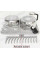 Сушарка для посуду з килимком Dish Drain Rack підставка для тарілок і чашок із мікрофібровим килимком, компактна кухонна сушарка