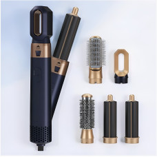 Стайлер для волосся 5в1 HAIR BRUSH Styler фен-щітка мультистайлер для укладки волосся випрямляч плойка для локонів з насадками