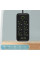 Мережевий фільтр Power Socket F06U, подовжувач на 6 розеток з 4 USB і Type-C, мережевий подовжувач 2 метра  чорний, подовжувач