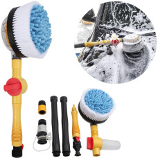 Щітка для миття авто з підключенням до шланга Water Blast Cleaner Roto Brush MAG-764, обертова щітка для шланга, насадка для миття