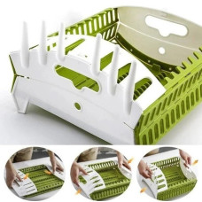 Складна сушарка для посуду Think Flat MAG-892, настільна сушарка для посуду Collapsible Dish Rack, пластиковий органайзер