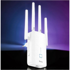 Wi-Fi репітер, Wi-Fi підсилювач, Wi-Fi точка доступу, роутер-подовжувач сигналу HOCO HI35, підсилювач бездротового інтернету Wi-Fi