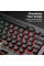 Ігрова клавіатура K-25 дротова мембранна USB RGB підсвічування повнорозмірна з мультимедійними клавішами для ПК геймерська чорна