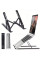 Підставка для ноутбука Laptop Stand N3 складна регульована металева для ноутбуків 11-15.6 дюймів з чохлом чорна