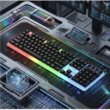Ігровий комплект GTX350 клавіатура та миша дротові USB RGB підсвічування для ПК та ноутбука чорний