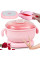 Воскоплав Wax Kettle AND651 400 мл для розігріву воску, компактний апарат для депіляції з силіконовою чашею, рожевий