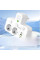 Мережевий адаптер розетки AND F03 White подовжувач без кабелю з 2 розетками 2 USB та Type C